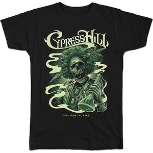 Cypress Hill Unisex Adult Skull T-Shirt / Black